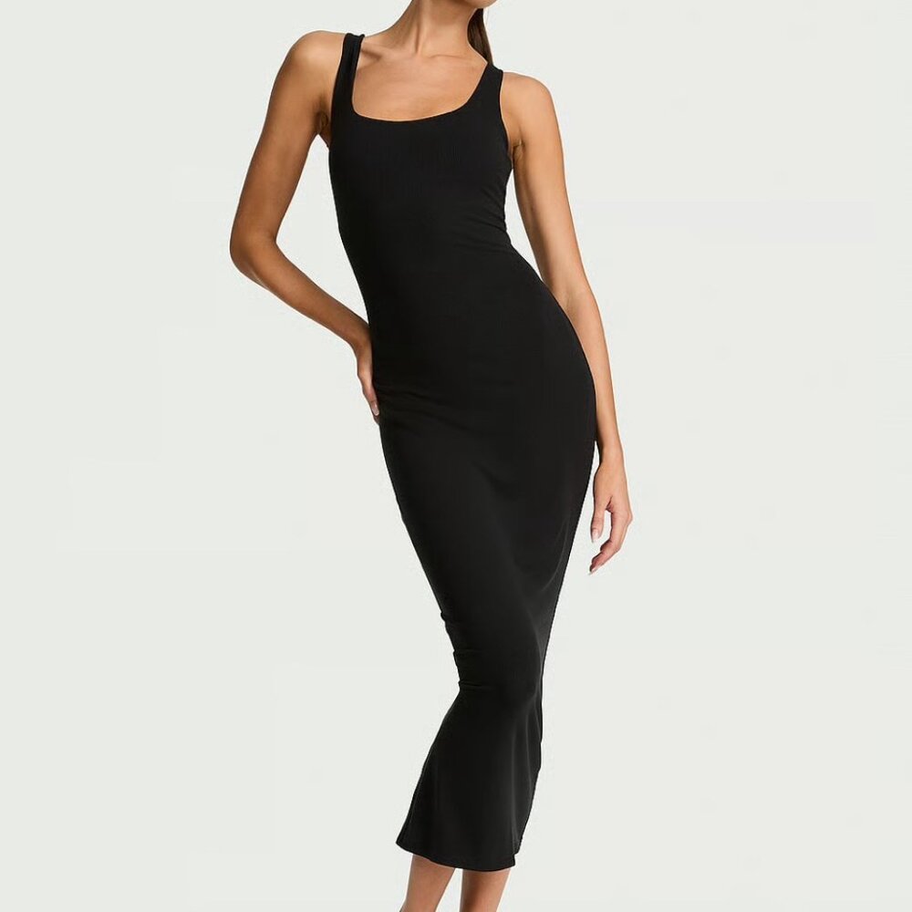 Victoria's Secret Shapewear by Victoria Smoothing Rib Tank Maxi Dress NWT